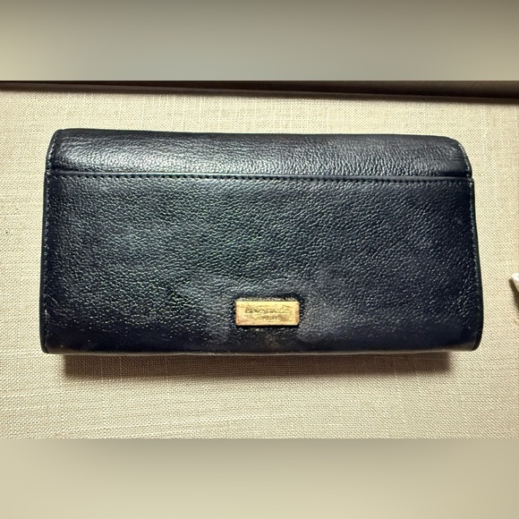 Kate Spade Black and Cream Bow Wallet - Picture 2 of 15